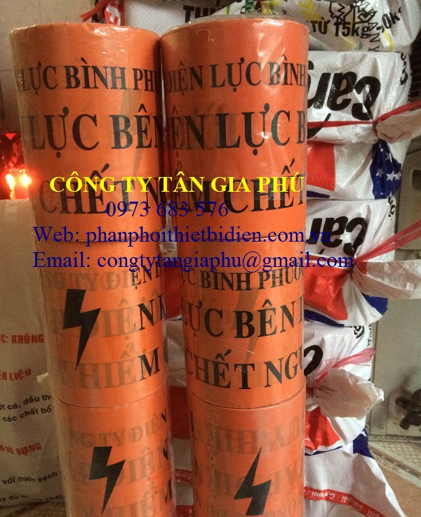 Băng cảnh báo cáp ngầm điện lực Bình Phước