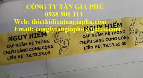 băng cảnh báo chiếu sáng