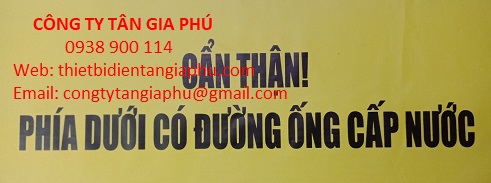 băng cảnh báo đường ống nước