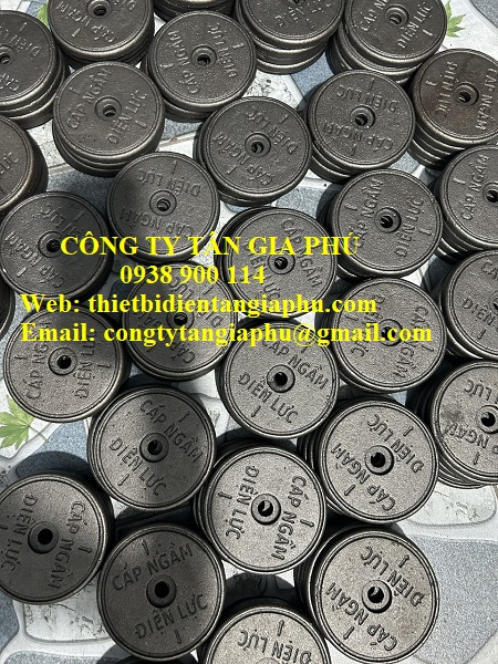 Mốc gang cảnh báo cáp trung thế
