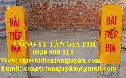 cọc định vị cáp ngầm bằng bê tông