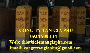 cọc mốc cáp bằng bê tông