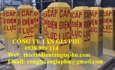 Cọc cảnh báo bằng bê tông cáp điện