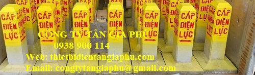 cọc mốc cáp điện lực bê tông