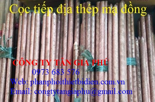 cọc tiếp địa mạ đồng