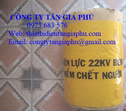 băng cảnh báo cáp ngầm điện lực 22kv
