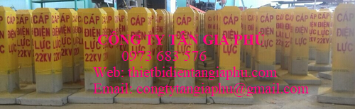 cọc mốc báo cáp bằng bê tông