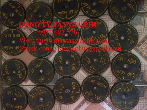 Mốc định vị cáp ngầm bằng gang