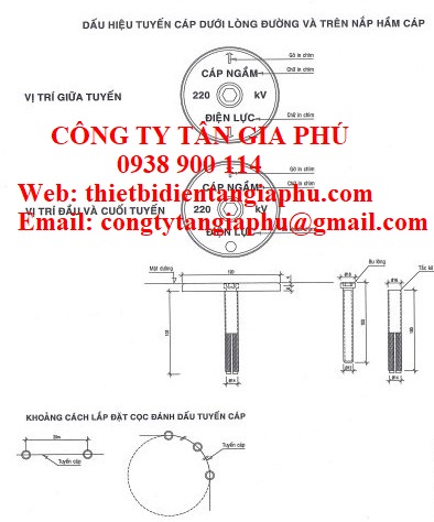 mốc báo cáp 220kv 