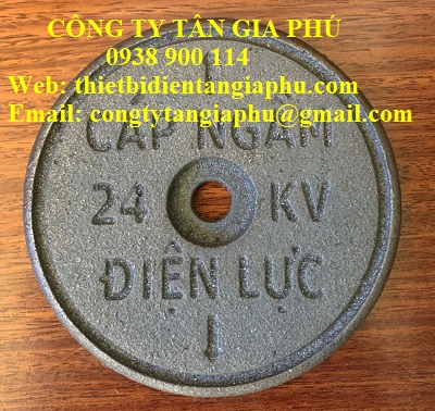 mốc báo hiệu cáp ngầm bằng gang