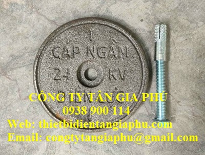 mốc báo cáp 24kv bằng gang