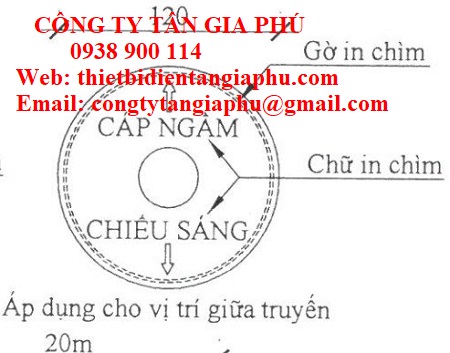 mốc cáp chiếu sáng