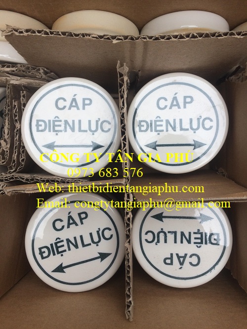 mốc sứ báo hiệu cáp ngầm