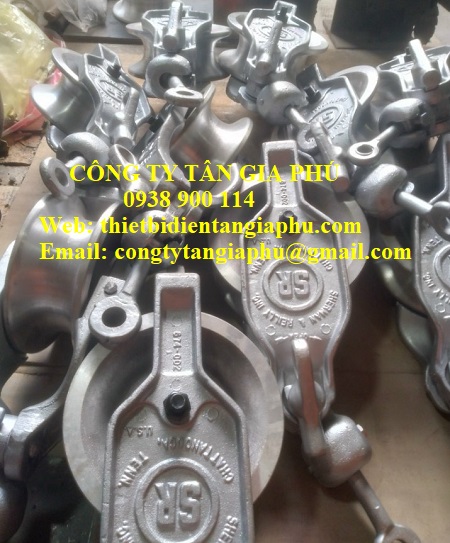 Puly nhôm kéo cáp 1 tấn