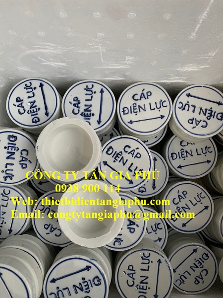 mốc sứ định vị cáp điện lực